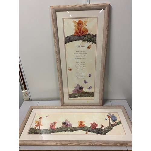 514 - 2 framed Fairy pictures.
110cm x 46cm