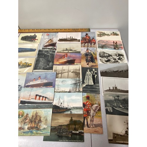 125 - Large collection of vintage Royal and Military post cards.