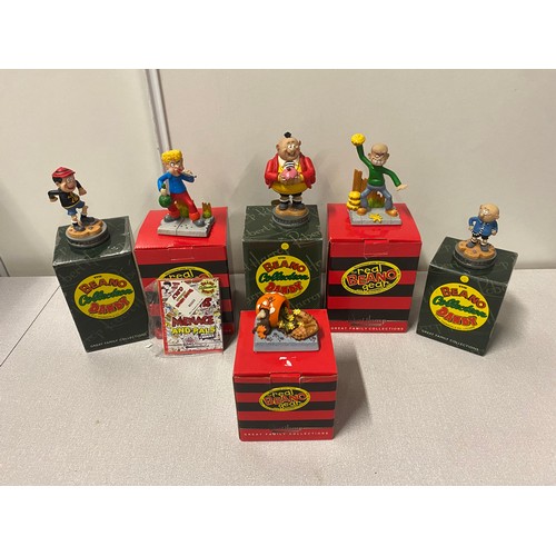 2 - 6 x boxed The Beano/Dandy collection figures.