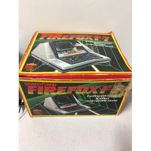 60 - Grandstand Firefox F-7 Vintage 1983 Tabletop Electronic Game in original box with instructions and p... 