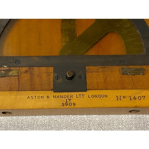 108 - Very rare Antique Verners patent cavalry sketching boards and compass. Aston & Mander Ltd London 190... 