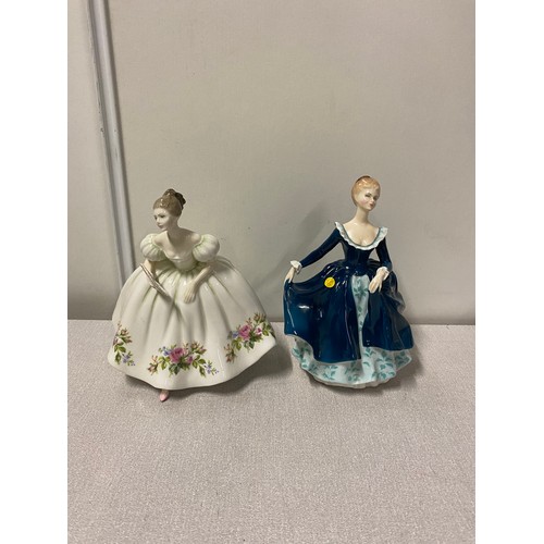 132 - 2 x Royal Doulton figurines - Samantha and Janine.