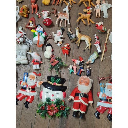 24 - Collection of mid century Christmas decorations.