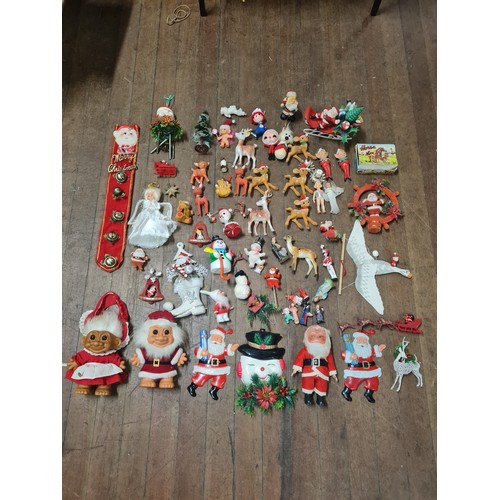 24 - Collection of mid century Christmas decorations.