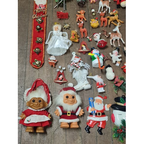 24 - Collection of mid century Christmas decorations.