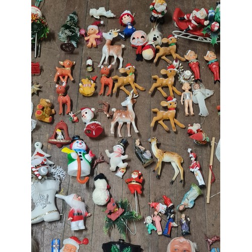 24 - Collection of mid century Christmas decorations.