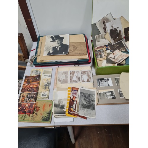 26 - Collection of antique photographs and postcards etc.