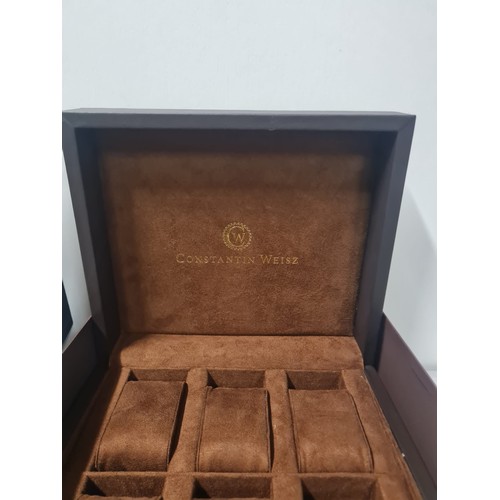 159 - 3 x watch display boxes.