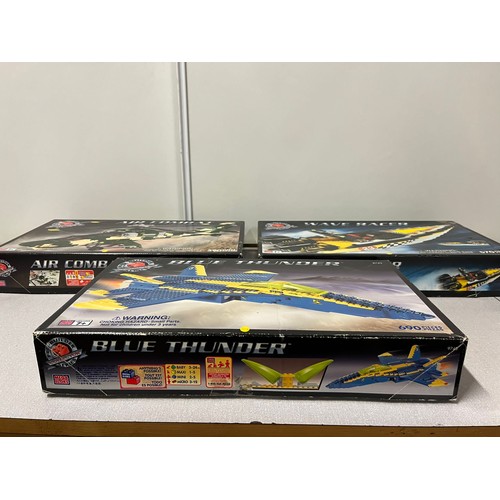 32 - 3 x boxed Pro Builder series - Air Combat, Wave Racer and Blue Thunder.