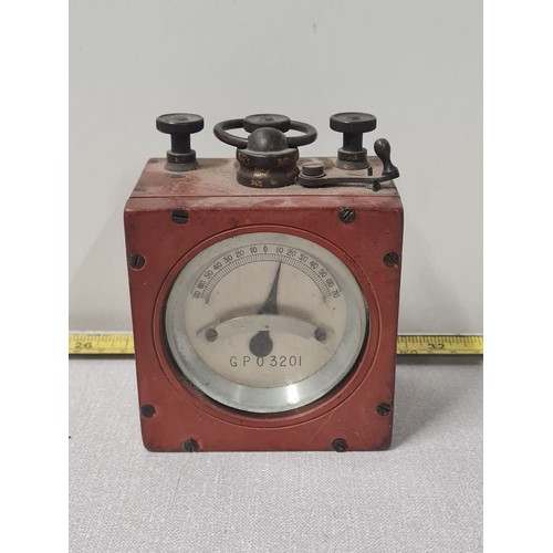 38 - Vintage Blasting Galvanometer.
9cm x 9cm