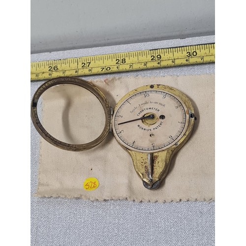 52 - Victorian Morris's Patent engineering works Chartometer.