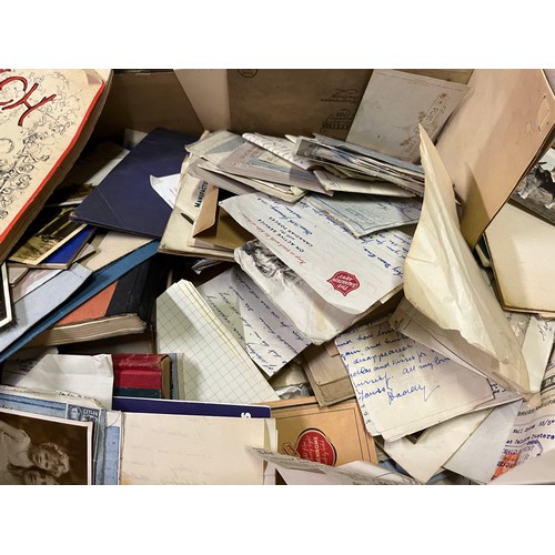 70 - Suitcase of antique booklets, postcards, photographs and letters etc.