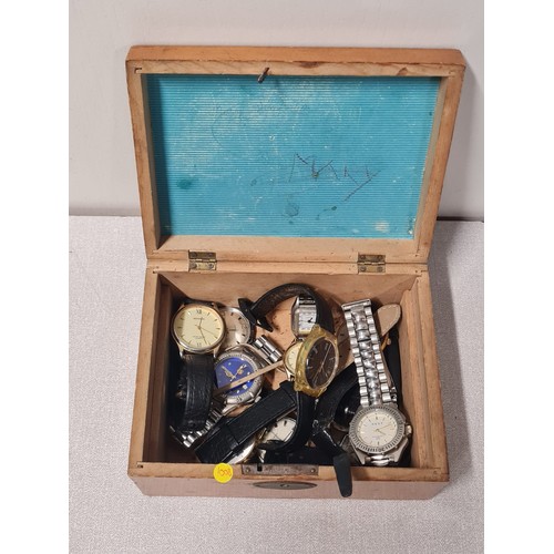 234 - Box of wrist watches.