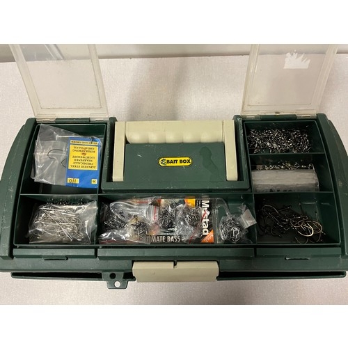 17 - Fishing tackle box and contents to include new lures and flies etc.