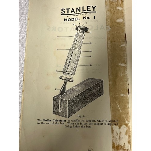 78 - Antique Fuller Calculator By Stanley in wooden case with original instructions.
46cm l