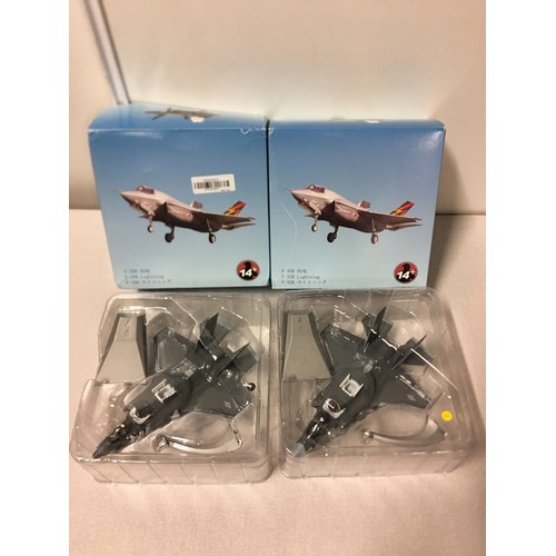 309 - 2 x boxed Lockheed Martin F*35 Lightning II models.