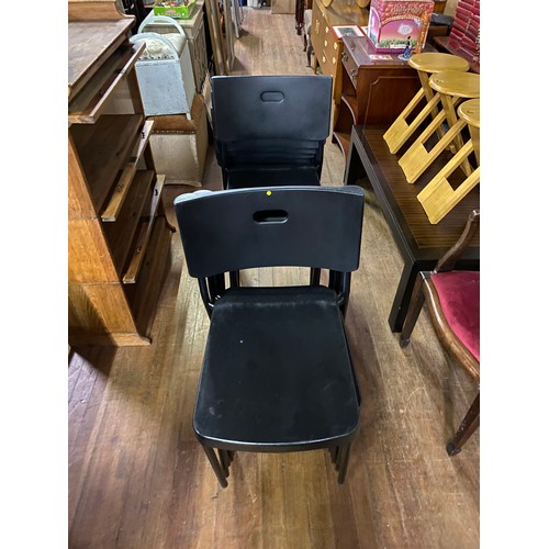 423 - Selection of stacking school chairs