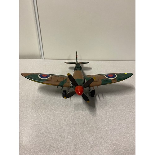 301 - Tinplate spitfire plane.
41cm l