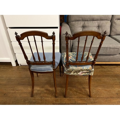 51 - Pair of Edwardian bedroom chairs.