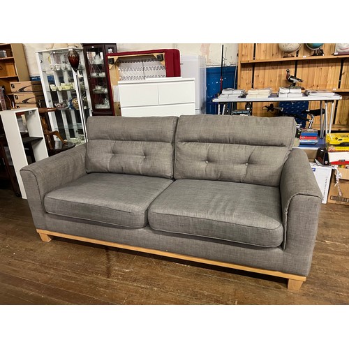 201 - Modern grey 2 seater sofology sofa.