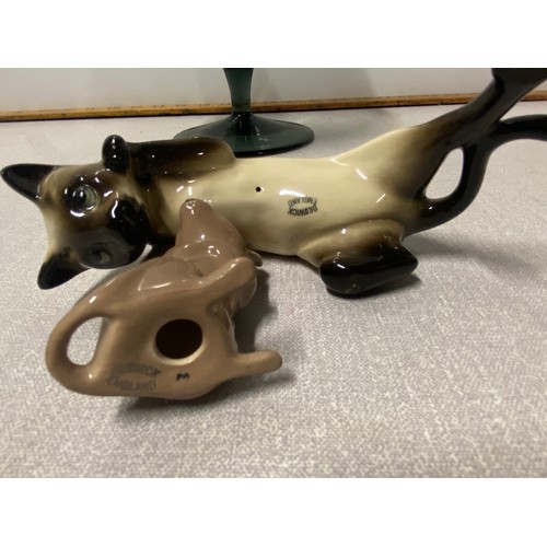 5 - beswick cat & mouse in the large brandy glass