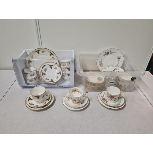 453 - Selection of vintage tea ware to include Royal Stafford and Royal Vale etc.