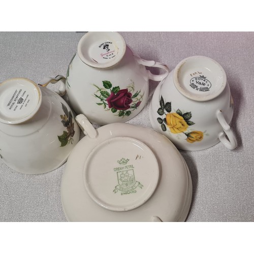 453 - Selection of vintage tea ware to include Royal Stafford and Royal Vale etc.