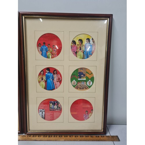 58 - 2 x The Beatles Sgt Peppers framed wall hangings.
40cm x 50cm