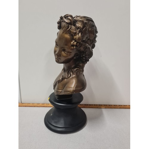 126 - Resin Greek Goddess bust.
40cm h