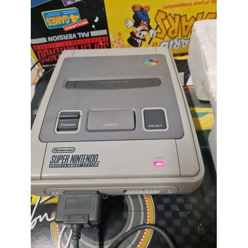 11 - Super Nintendo Entertainment System Console All Stars Edition. Comes in original box with game and c... 