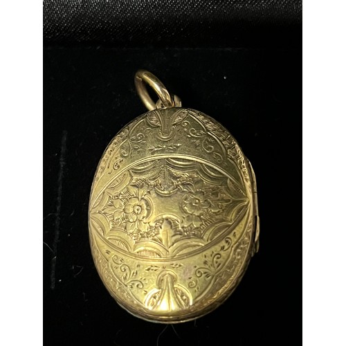 276 - unmarked victorian gold & pearl mouring locket with hair
testing over 9ct 
8.8 grams