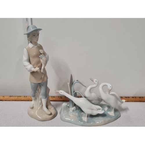 354 - lladro 3 ducks & spanish figure