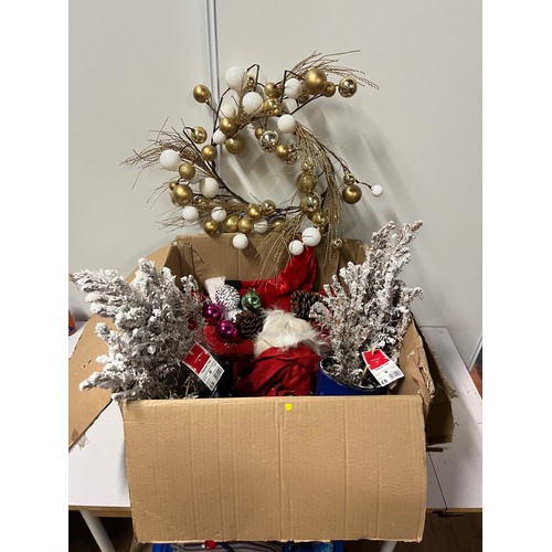 431 - box of xmas decorations