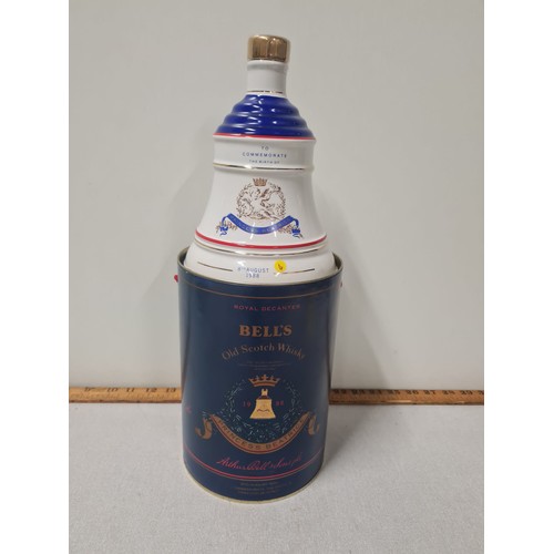 413 - Boxed bells whisky decanter - Princess Beatrice