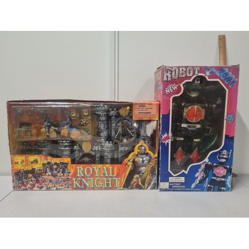 428 - Boxed Robot and Royal Knight set.