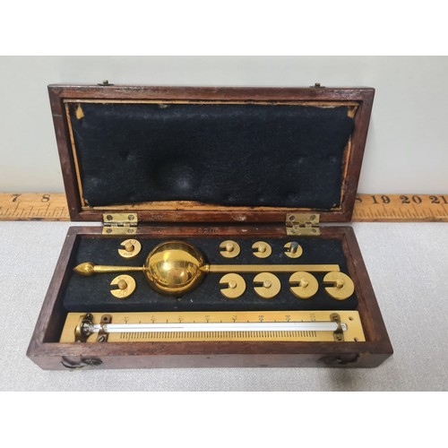 470 - Antique Hydrometer made by Dring and Fage No.20 Tooley St. London.