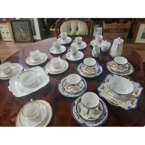 479 - 4-part tea sets to include Paragon, Les Porcelaines Lourioux  etc.