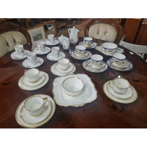 479 - 4-part tea sets to include Paragon, Les Porcelaines Lourioux  etc.