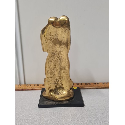 7 - Solid brass/bronze torso sculpture.
weighs 1.93 kg
20cm h