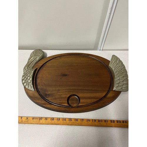 42 - French made wooden turkey platter.
55cm