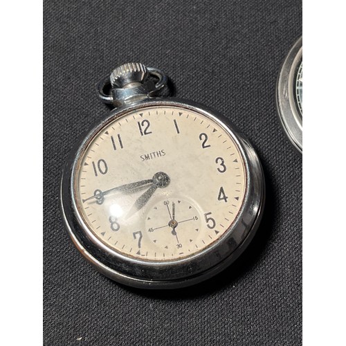 62 - 3 vintage pocket watches to include 
smiths, cintra & ingersol regent
all working