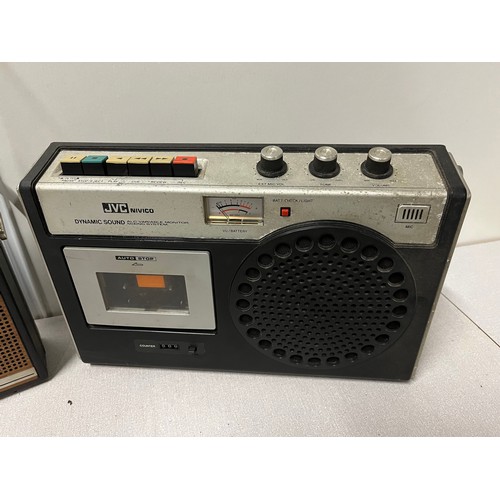 59 - 4 x vintage radios to include Bush, Vega, JVC and ITT Monaco.