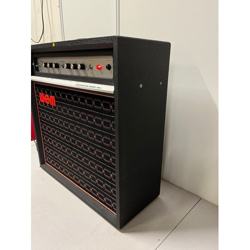 159 - 1970'S Wem Watkins Dominator Bass MK I valve guitar amplifier. working with cover.
60cm x 60cm x 25c... 