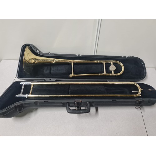 47 - Bach trombone in case. See pics for condition.