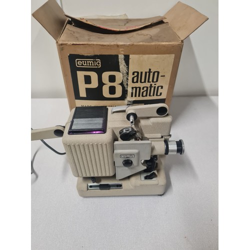 341 - Eumig P8 Automatic vintage film projector. Working.