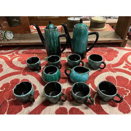 29 - 12 piece Blue Mountain coffee set.