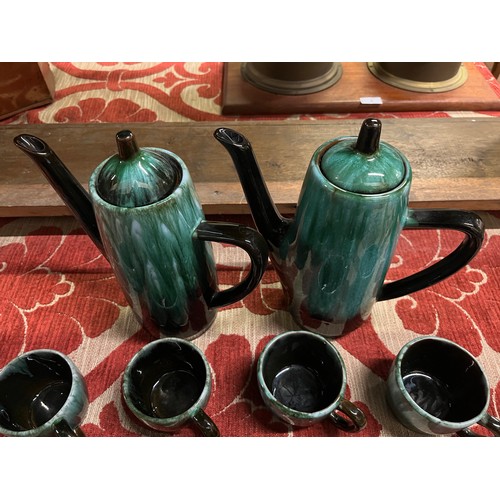 29 - 12 piece Blue Mountain coffee set.