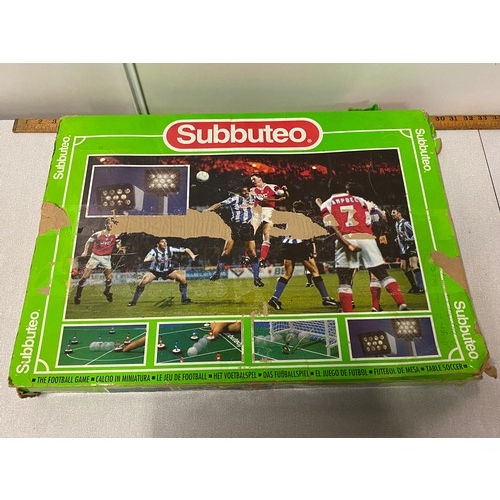 161 - Subbuteo set with floodlights, teams and scoreboard etc.