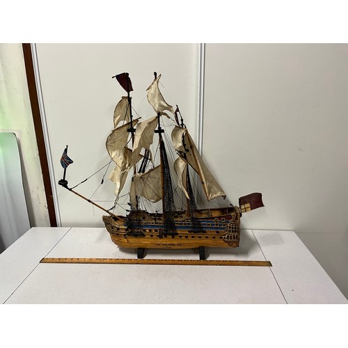 37 - 1672 -1692 H.M.S prince model ship.
72cm x 74cm