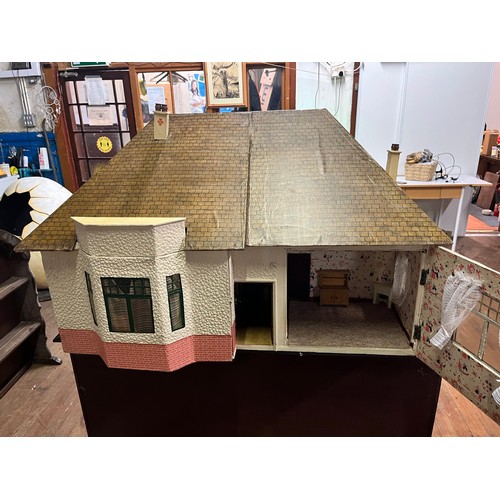 158 - Vintage handmade dolls house.